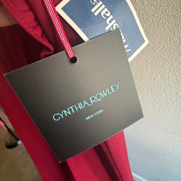 Cynthia Rowley Red Straight Leg Pants Tailored Fit - Picture 3 of 5